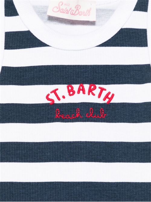 Canotta bambina a righe MC2 SAINT BARTH Kids | BLUE JR01600H